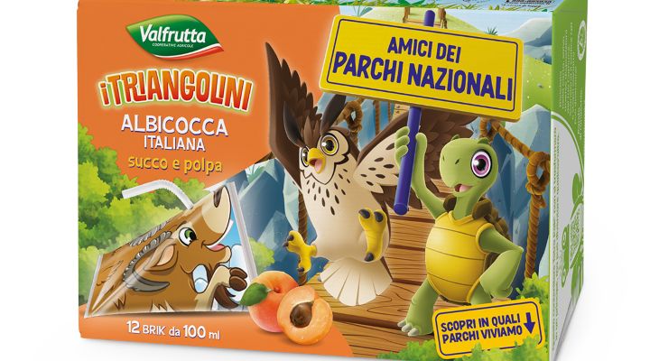 Valfrutta_Triangolini 3D_Albicocca_PARCHI NAZIONALI
