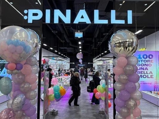 Pinalli apre a Torino il suo 100esimo punto vendita