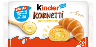 Kinder Kornetti, ora anche in versione Crema al Latte